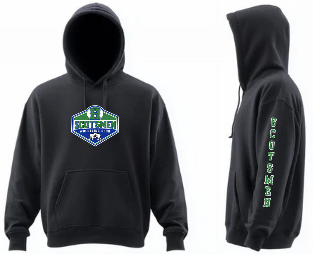 Scotsmen Wrestling Pull Over Hoodie