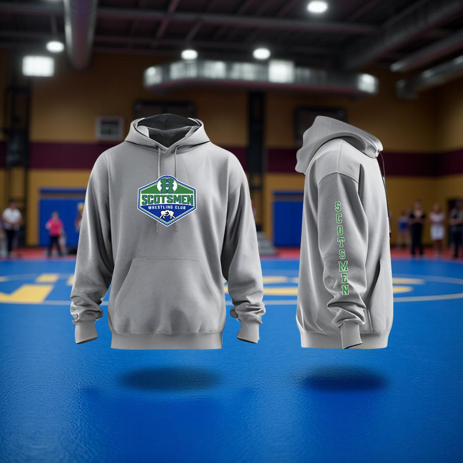 Scotsmen Wrestling Pull Over Hoodie